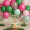 12 Inch Hot Pink Maca Green Latex Balloon(7 x 5 x 0.5 inches)